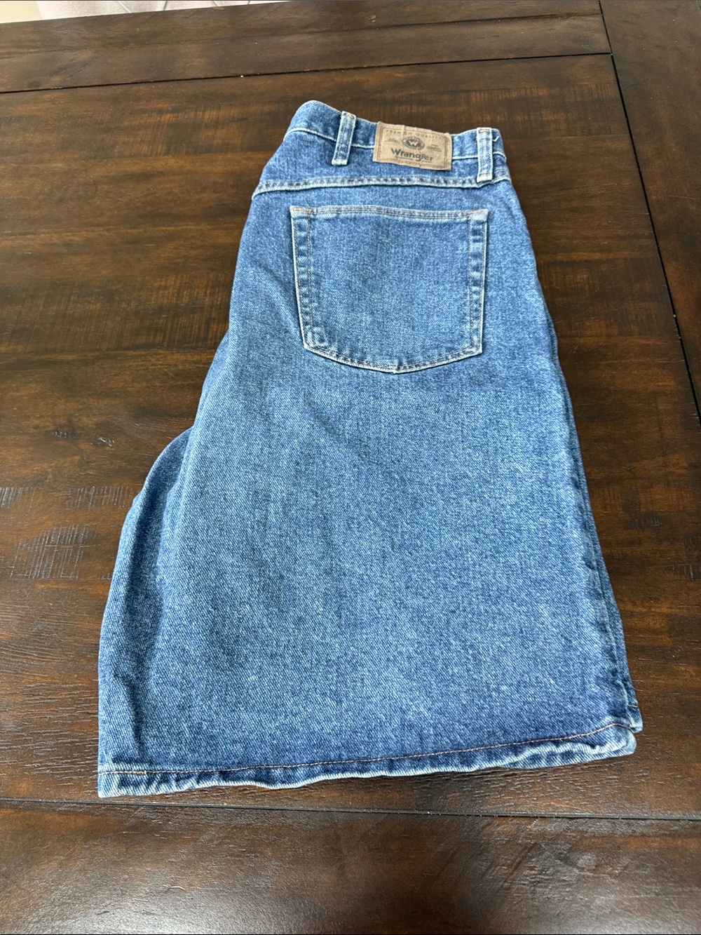 Wrangler Men's Light Blue Denim Jean Shorts - Picture 4 of 4